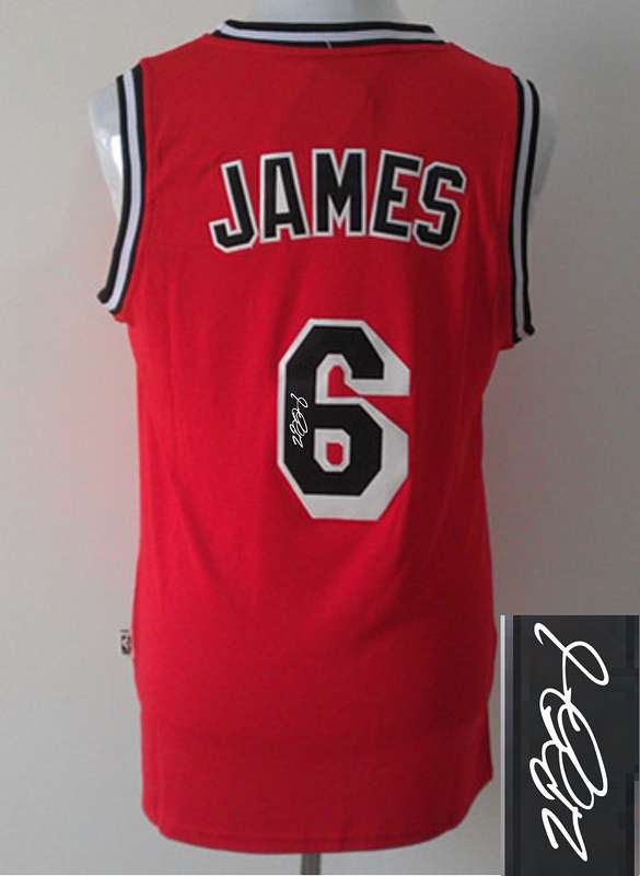 Heat 6 James Red Signature Edition Jerseys