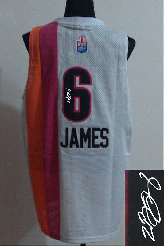Heat 6 James White Rainbow Signature Edition Jerseys