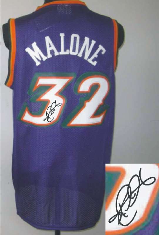 Jazz 32 Malone Purple Signature Edition Jerseys