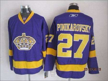 Kings 27 Ponikarovsky Purple Jerseys