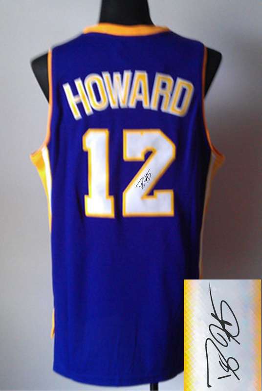 Lakers 12 Howard Purple Signature Edition Jerseys