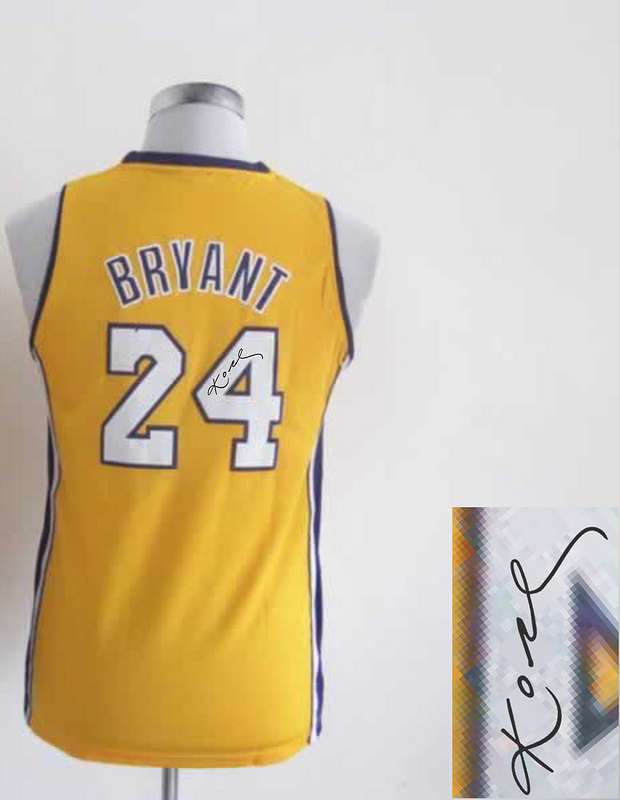 Lakers 24 Bryant Gold Signature Edition Women Jerseys