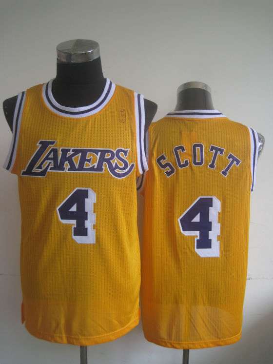 Lakers 4 Scott Gold New Revolution 30 Jerseys