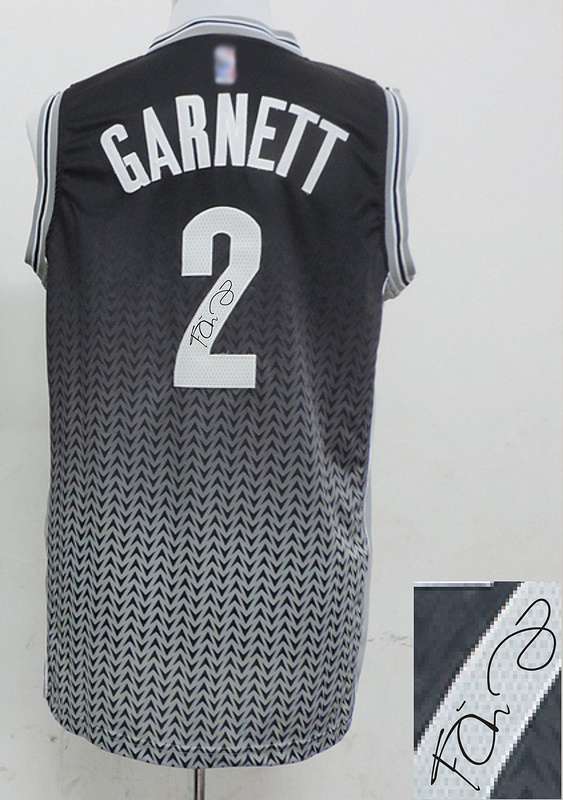 Nets 2 Garnett Grey Resonate Signature Edition Jerseys