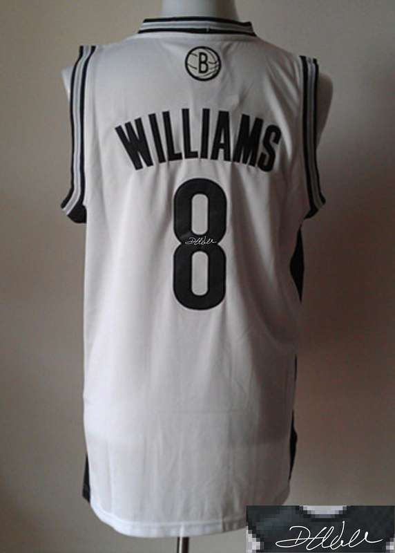 Nets 8 Williams White Signature Edition Jerseys