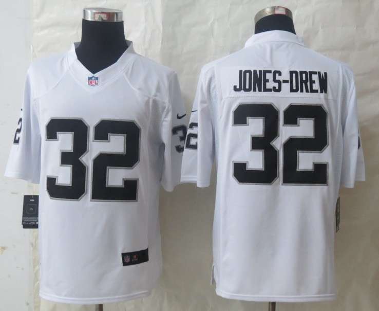 Nike Raiders 32 Jones Drew White Limited Jerseys Nike Raiders 32 Jones Drew White Limited Jerseys