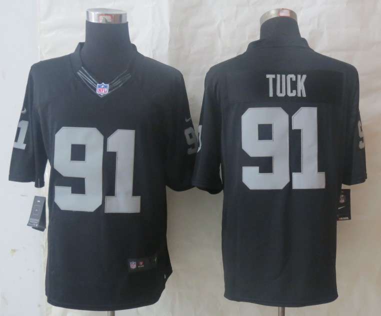 Nike Raiders 91 Tuck Black Limited Jerseys