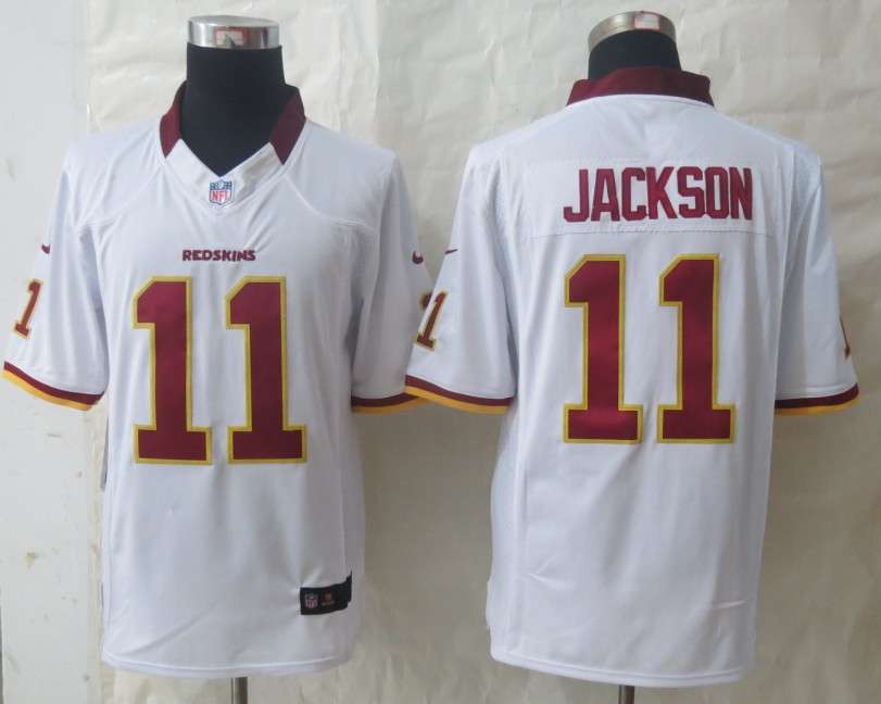 Nike Redskins 11 Jackson White Limited Jerseys
