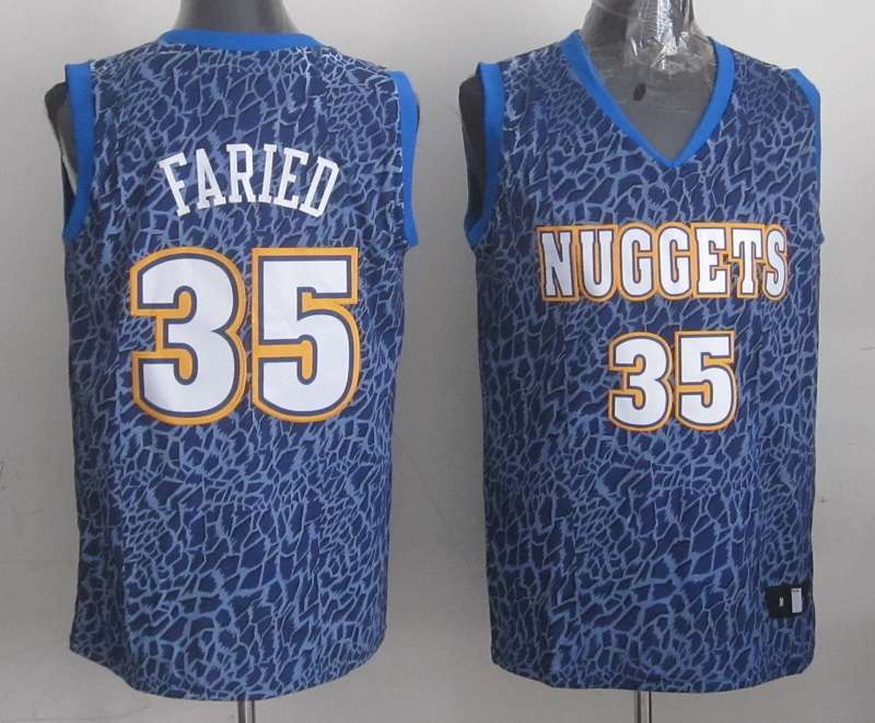 Nuggets 35 Faried Blue Crazy Light Swingman Jerseys - Click Image to Close