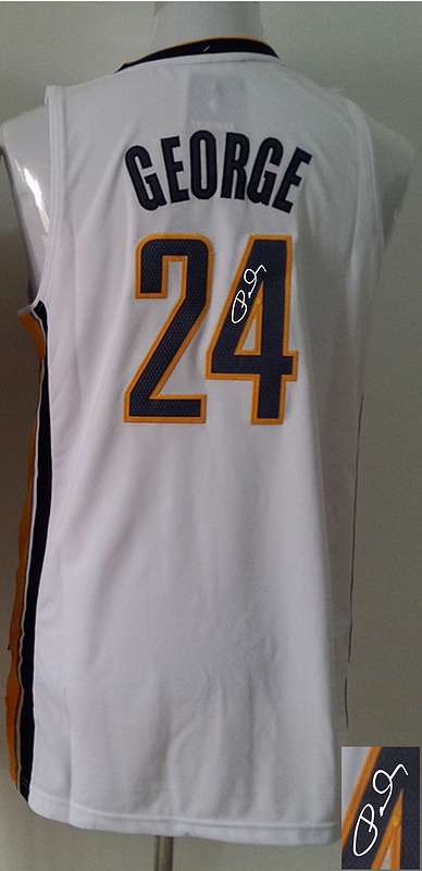 Pacers 24 George White Signature Edition Jerseys