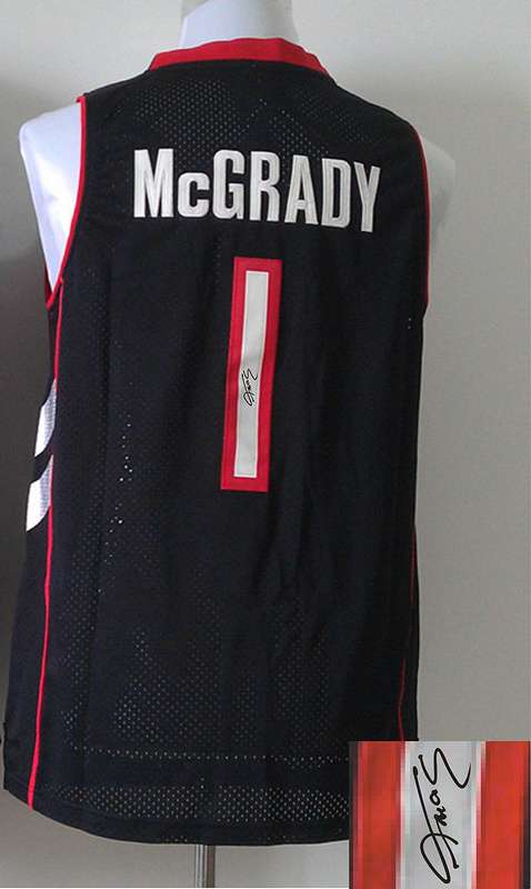 Raptors 1 McGrady Black Signature Edition Jerseys