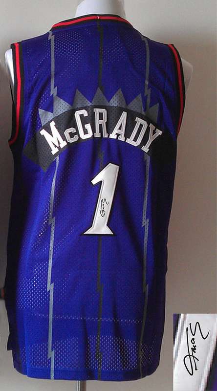 Raptors 1 McGrady Purple Signature Edition Jerseys