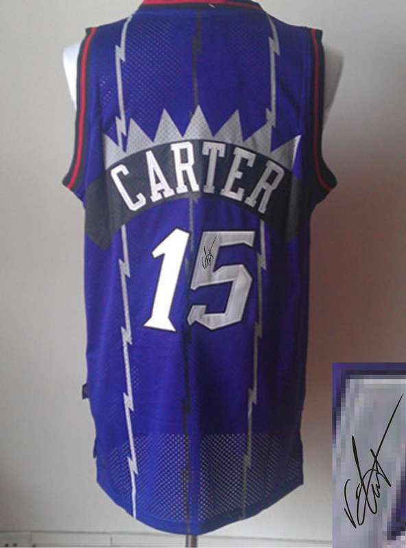 Raptors 15 Carter Purple Signature Edition Jerseys