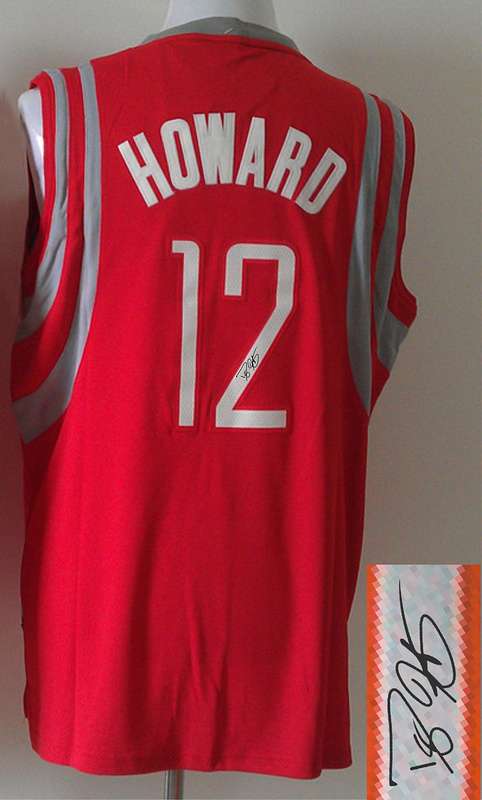 Rockets 12 Howard Red Signature Edition Jerseys