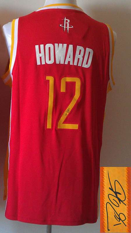 Rockets 12 Howard Red Throwback Signature Edition Jerseys