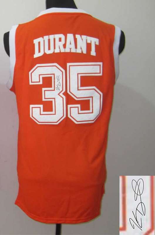 Texas Longhorns 35 Durant Orange Signature Edition Jerseys
