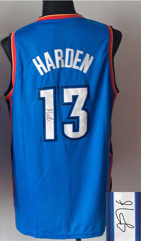 Thunder 13 Harden Blue Signature Edition Jerseys