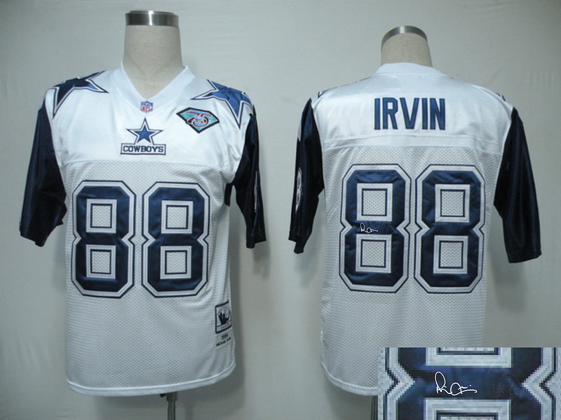 Cowboys 88 Irvin White Throwback Signature Edition Jerseys