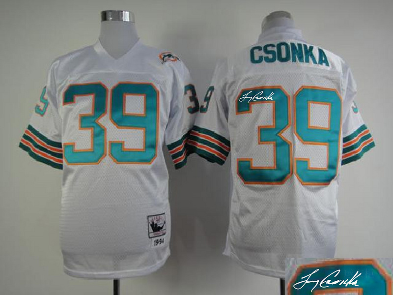Dolphins 39 Csonka White Throwback Signature Edition Jerseys Dolphins 39 Csonka White Throwback Signature Edition Jerseys