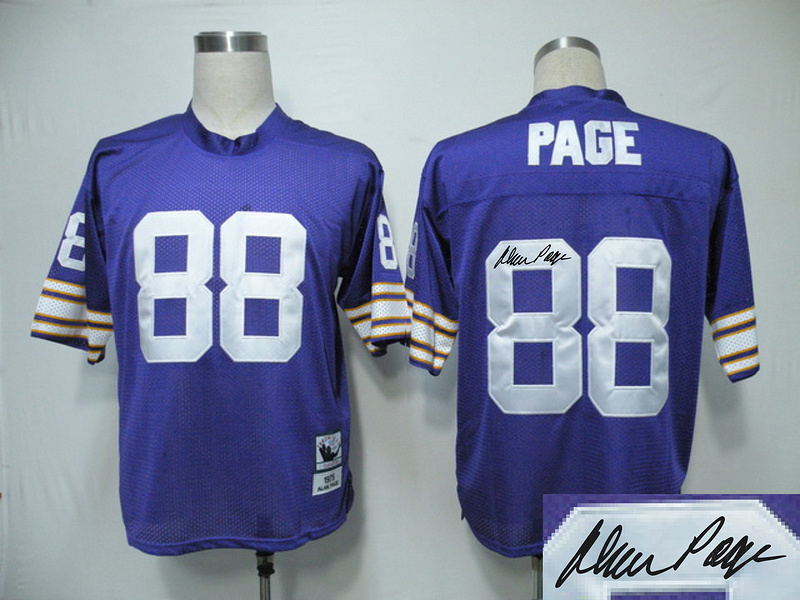 Vikings 88 Page Purple Throwback Signature Edition Jerseys Vikings 88 Page Purple Throwback Signature Edition Jerseys
