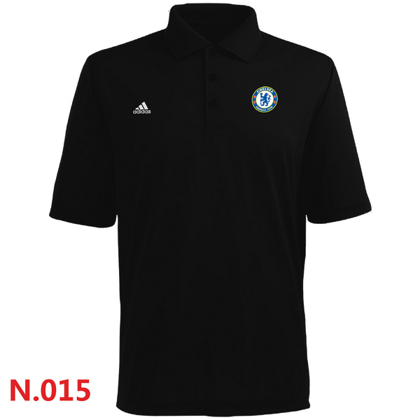 Adidas Chelsea FC Textured Solid Performance Polo Black