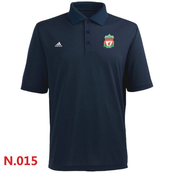 Adidas Liverpool FC Textured Solid Performance Polo D.Blue