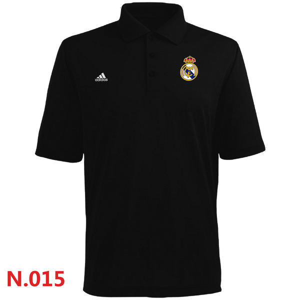 Adidas Real Madrid CF Textured Solid Performance Polo Black