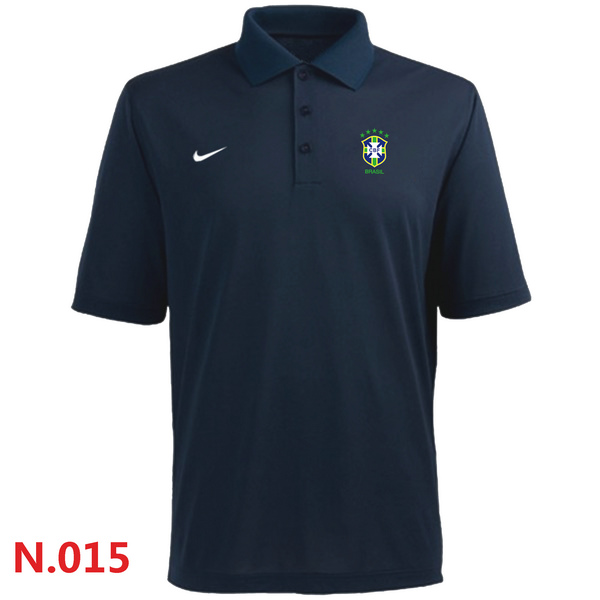 Nike Brazil 2014 World Soccer Authentic Polo D.Blue