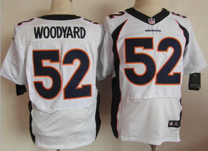 Nike Broncos 52 Woodyard White Elite Jerseys