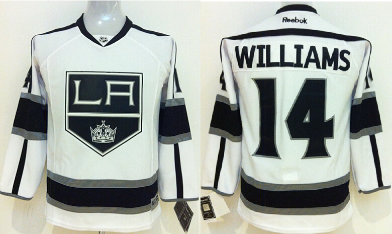 Kings 14 Williams White Youth Jersey