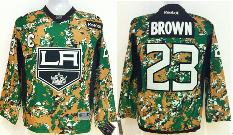 Kings 23 Brown Camo Youth Jersey
