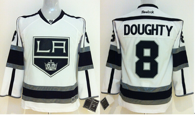 Kings 8 Doughty White Youth Jersey