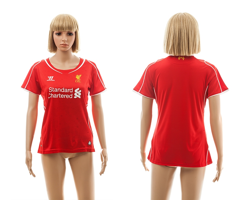 2014-15 Liverpool Home Women Soccer Jerseys