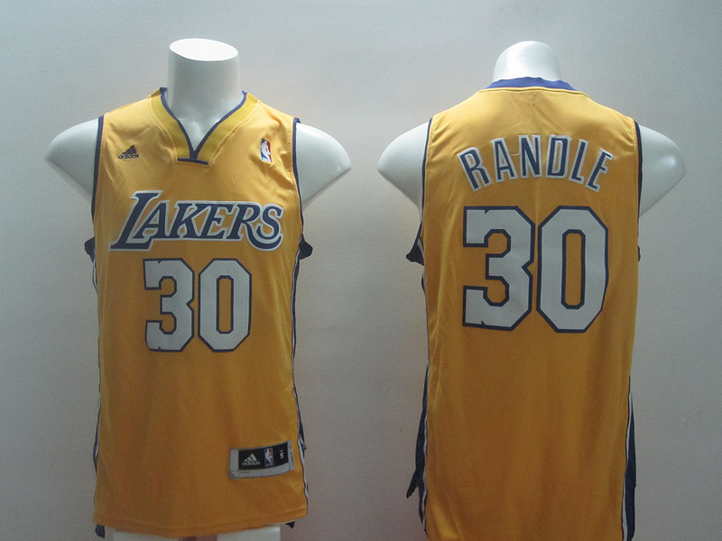 Lakers 30 Randle Yellow New Revolution 30 Jerseys