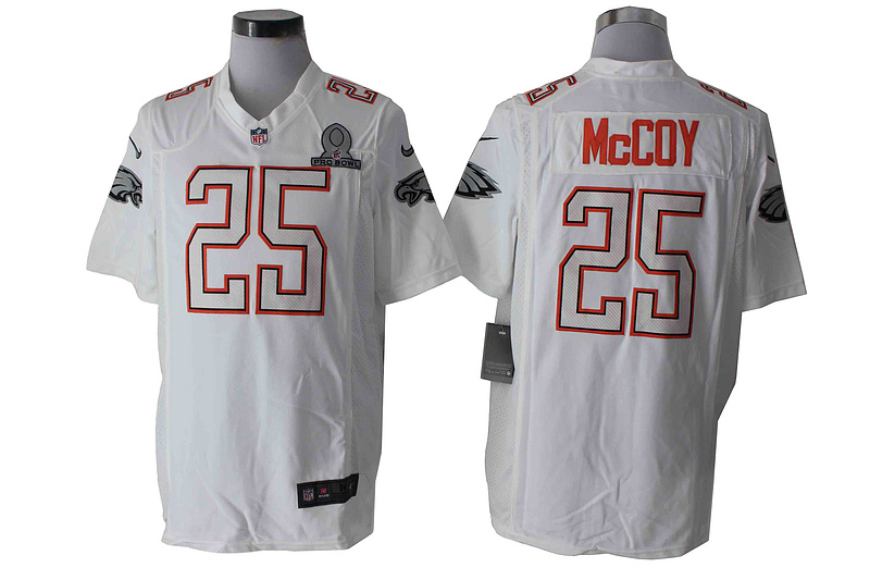 Nike Eagles 25 McCoy White 2014 Pro Bowl Game Jerseys