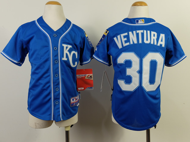 Royals 30 Ventura Blue Youth Jersey