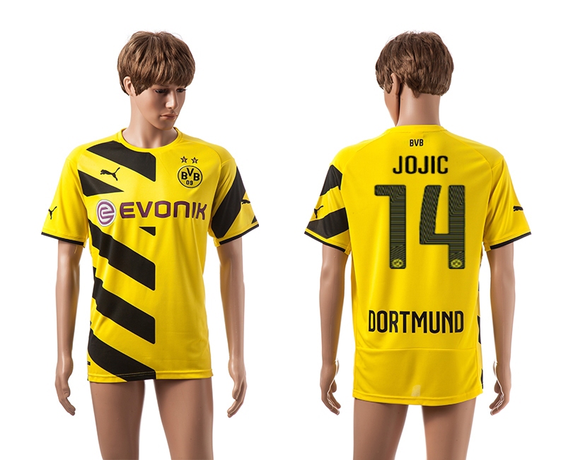 2014-15 Dortmund 14 Jojic Home Thailand Jerseys 2014-15 Dortmund 14 Jojic Home Thailand Jerseys