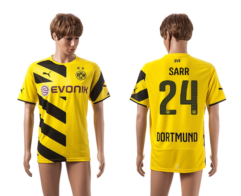 2014-15 Dortmund 24 Sarr Home Thailand Jerseys