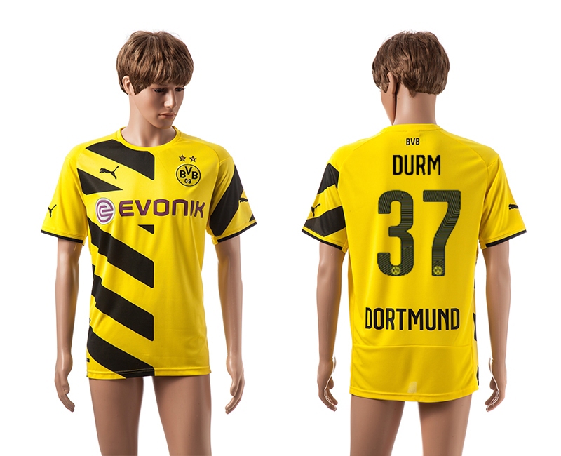 2014-15 Dortmund 37 Durm Home Thailand Jerseys