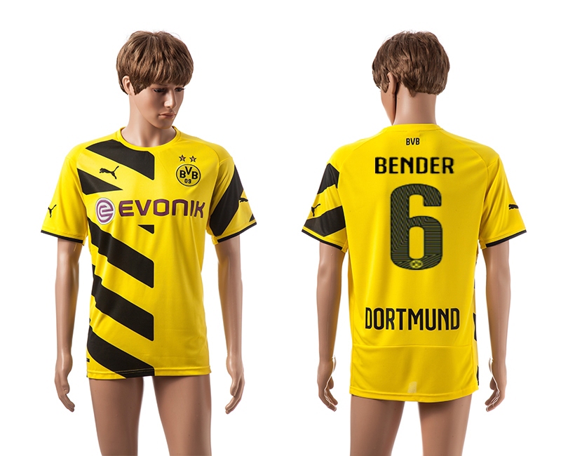 2014-15 Dortmund 6 Bender Home Thailand Jerseys