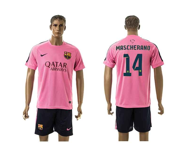 2014-15 Barcelona 14 Mascherano Training Jerseys