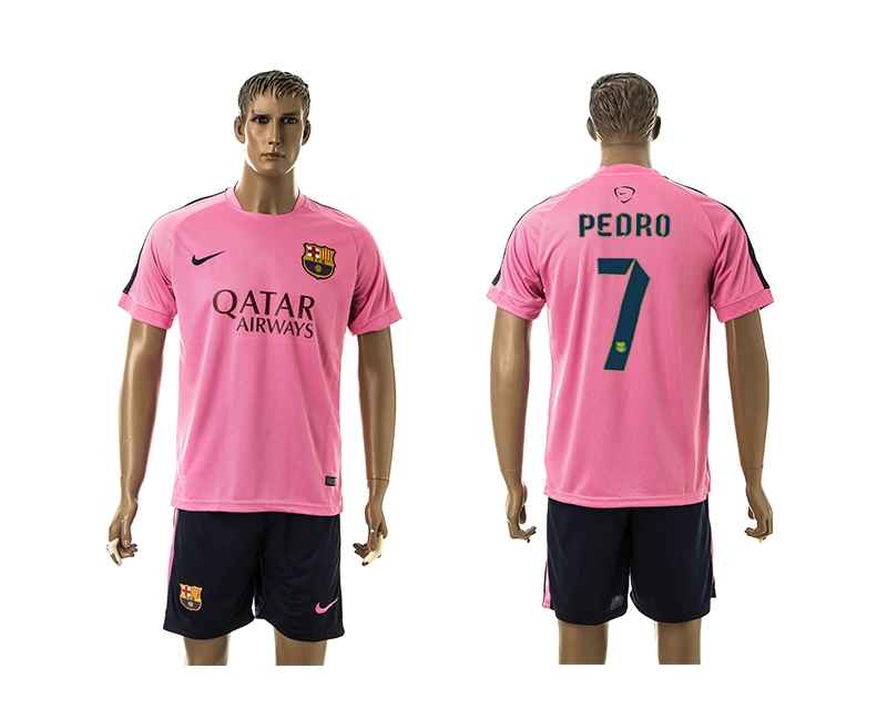 2014-15 Barcelona 7 Pedro Training Jerseys