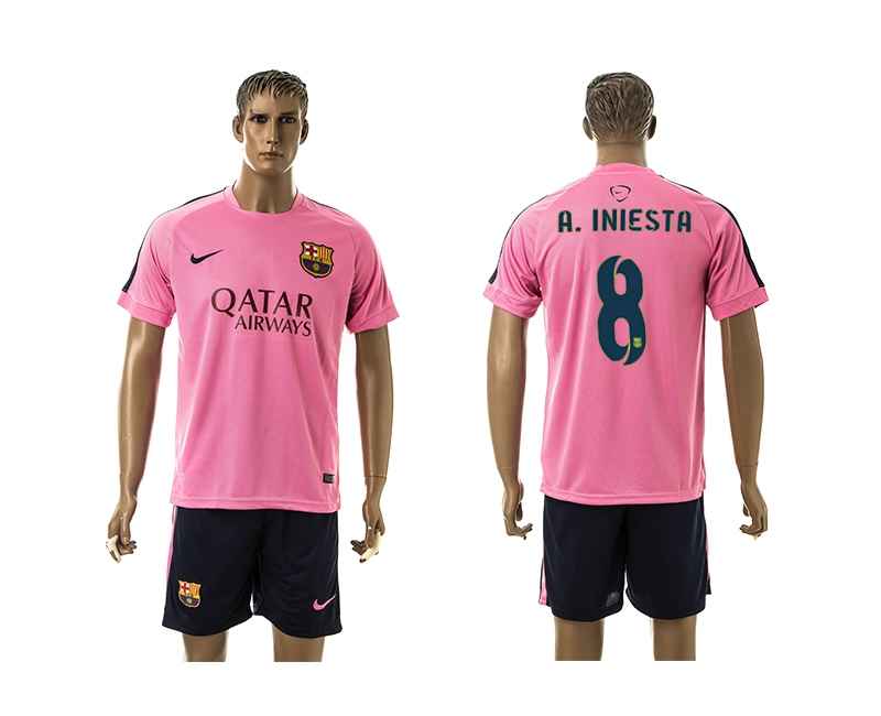 2014-15 Barcelona 8 A.Iniesta Training Jerseys