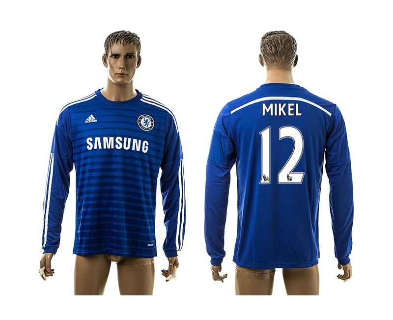 2014-15 Chelsea 12 Mikel Home Thailand Jerseys