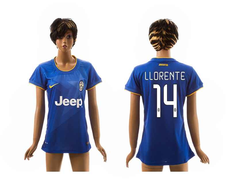 2014-15 Juventus 14 Llorente Away Women Jerseys