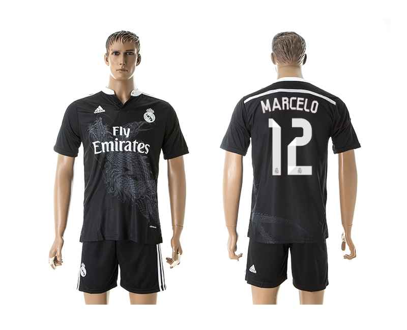 2014-15 Real Madrid 12 Marcelo Third Away Jerseys