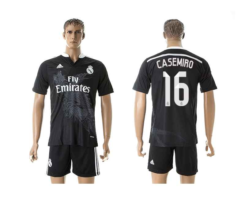 2014-15 Real Madrid 16 Casemiro Third Away Jerseys