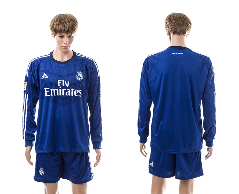 2014-15 Real Madrid Goalkeeper Long Sleeve Soccer Jersey
