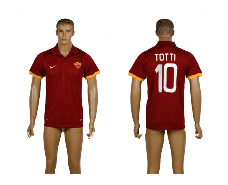 2014-15 Roma 10 Totti Home Thailand Jerseys