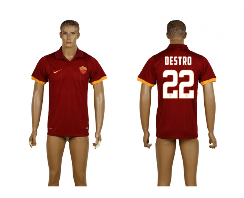 2014-15 Roma 22 Destro Home Thailand Jerseys